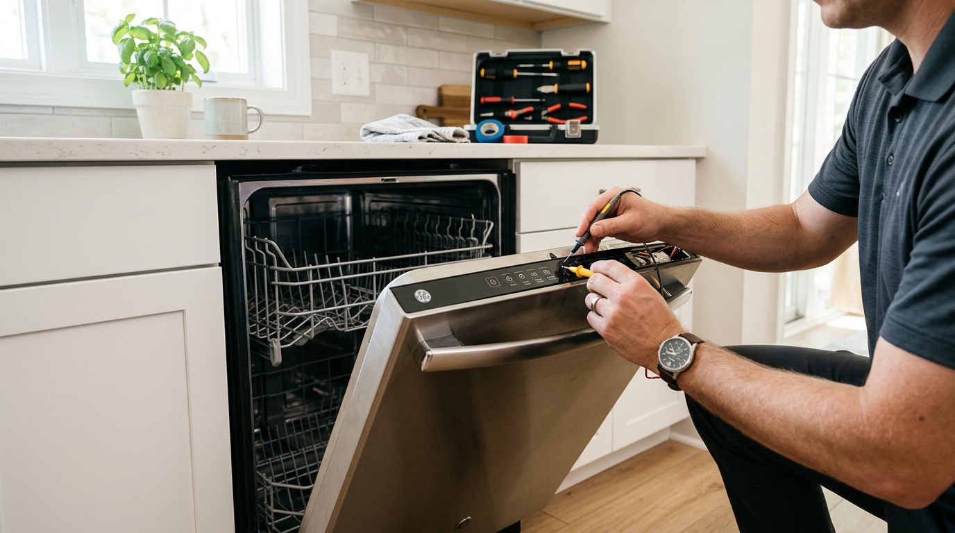 GE dishwasher beeping and not starting – reset guide