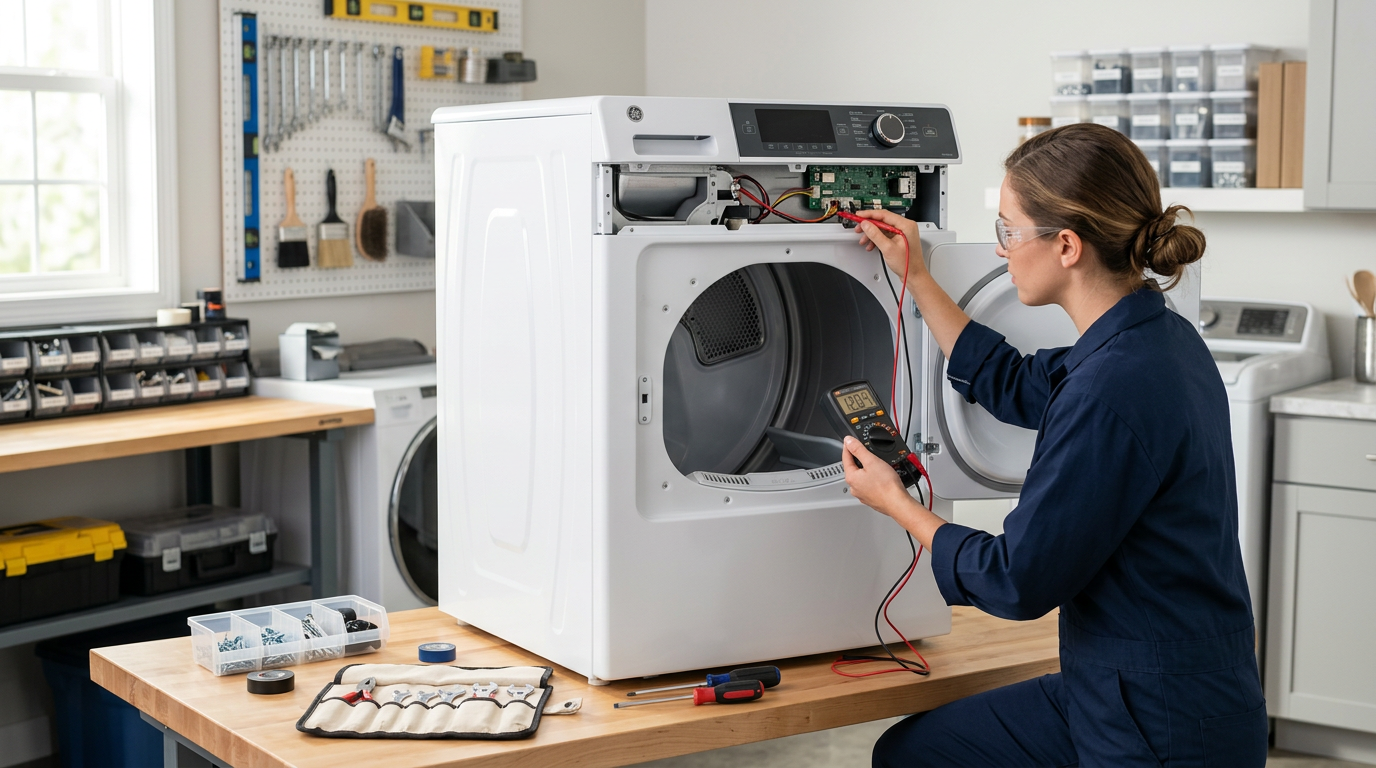 GE dryer won't start just clicks – troubleshooting guide