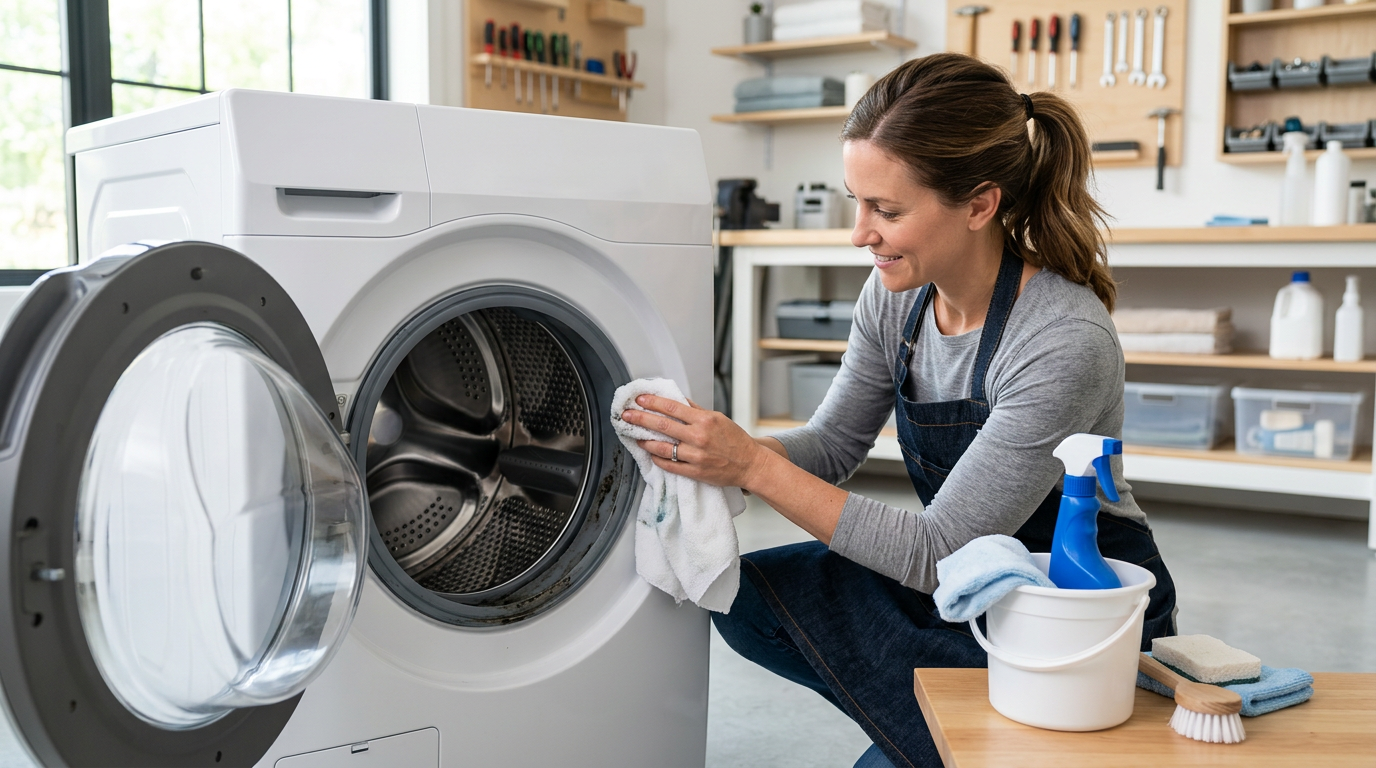 How to clean a front-load washer gasket (remove mold)