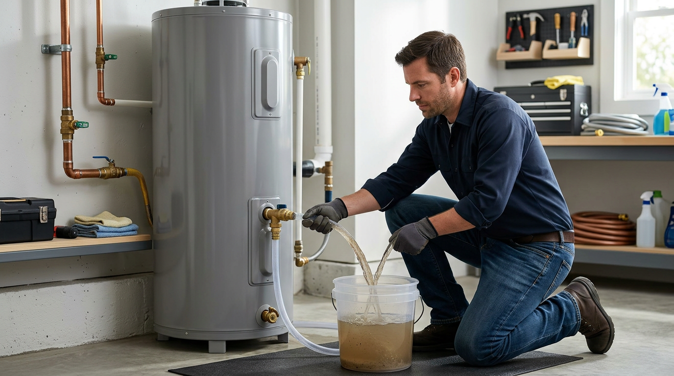 How to maintain a water heater (flush sediment DIY guide)