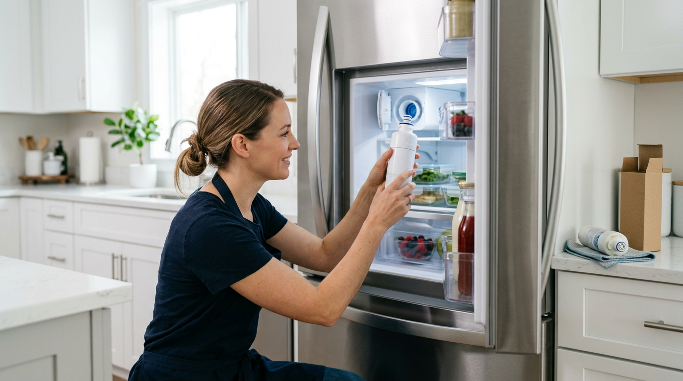 How to replace a refrigerator water filter (universal guide)