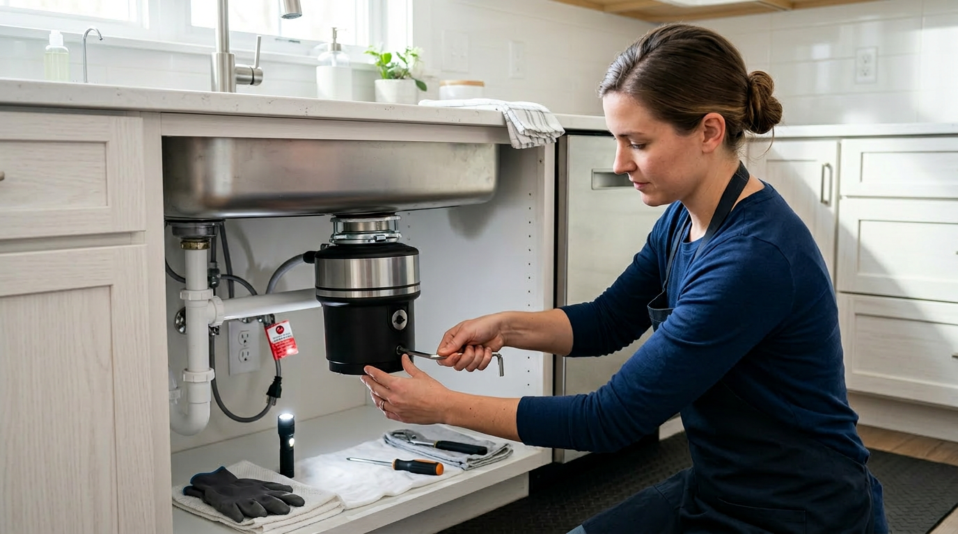 How to unclog a garbage disposal safely
