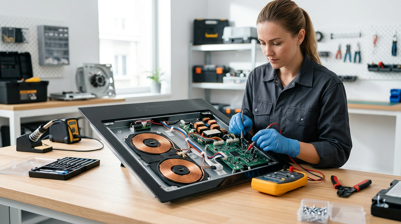 Induction cooktop error codes – universal troubleshooting