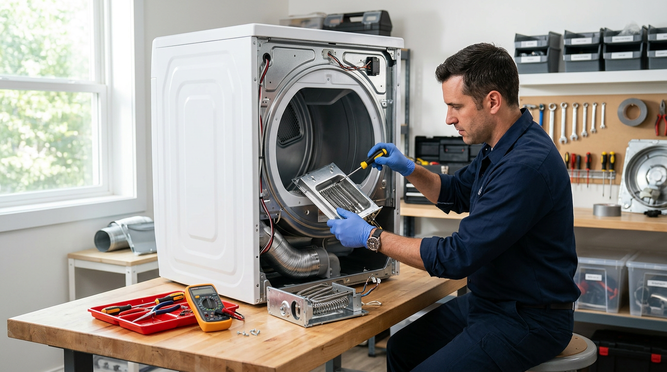 Samsung dryer HE error code – heating element fix