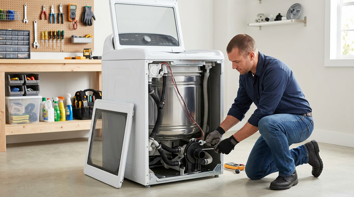 Whirlpool cabrio washer not draining – step by step fix