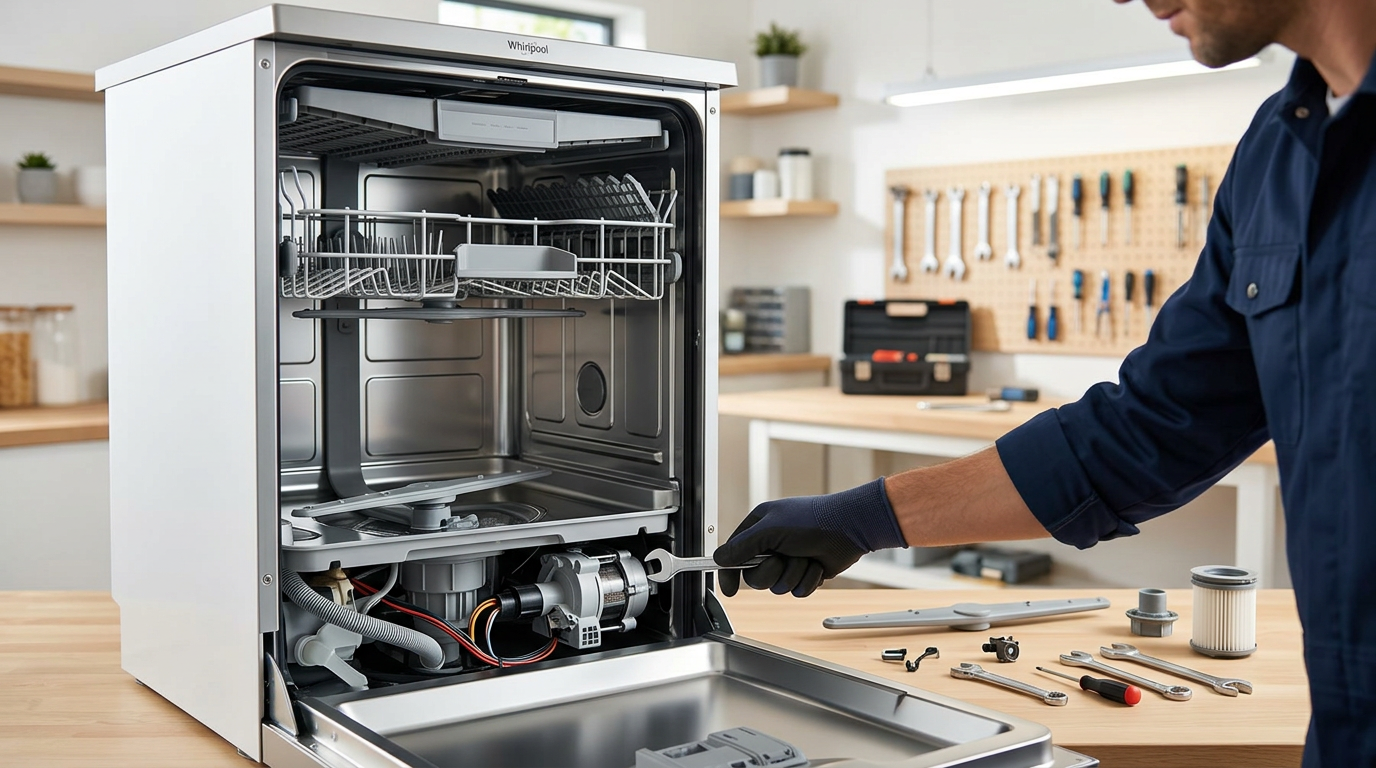 Whirlpool dishwasher not cleaning dishes properly – 6 fixes
