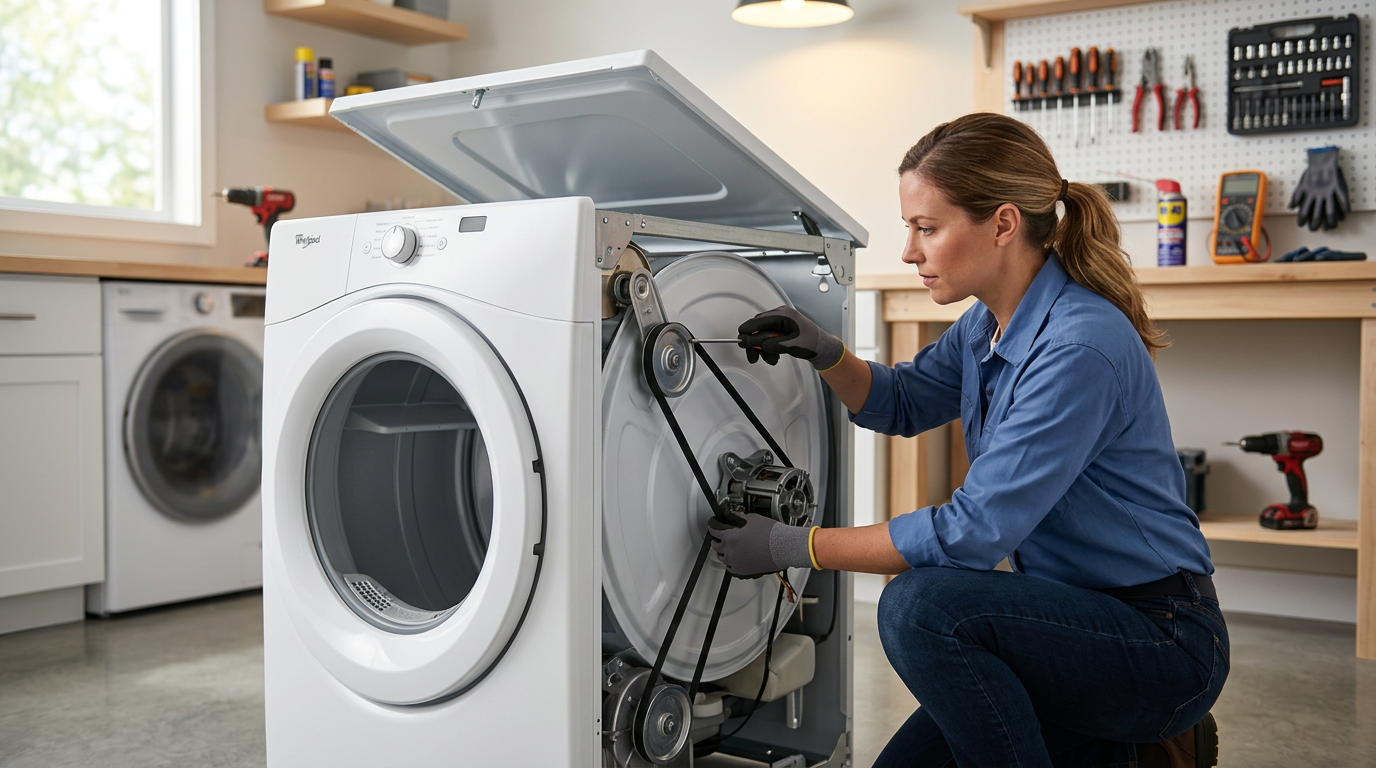 Whirlpool dryer squeaking – causes and DIY repair